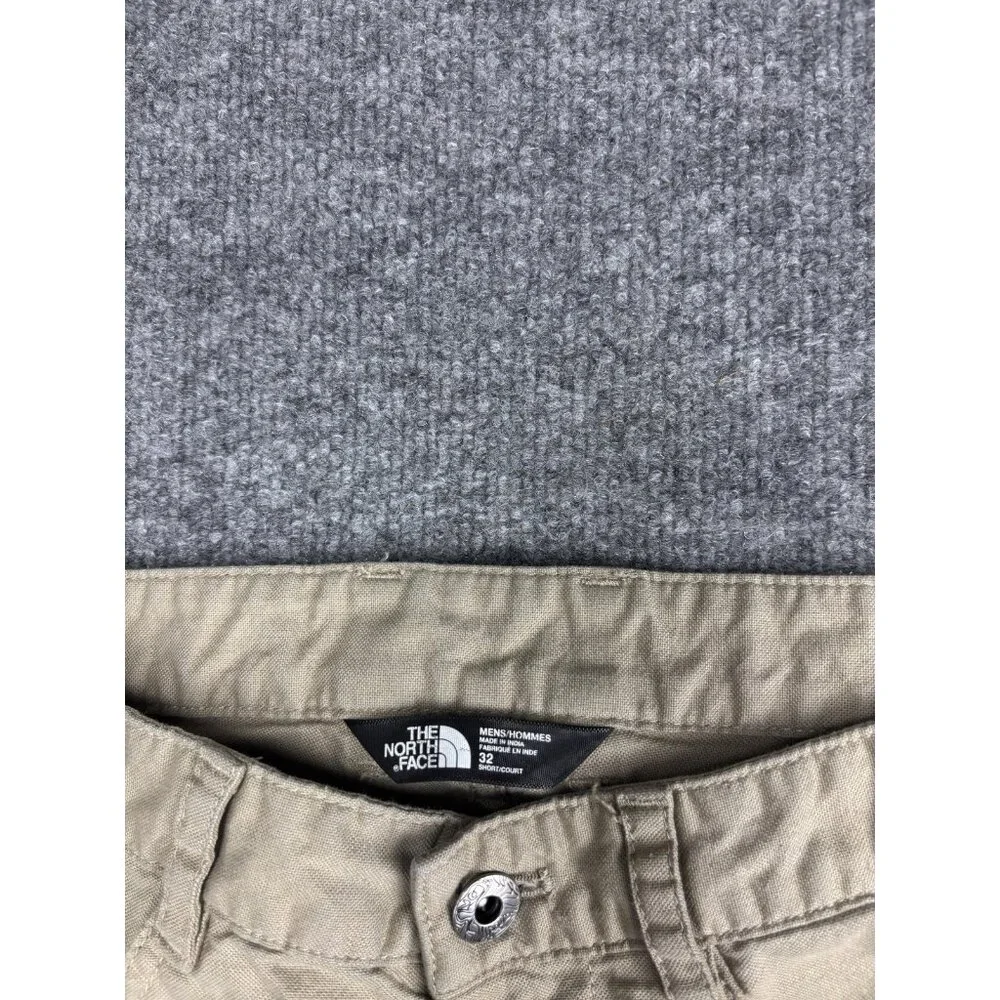 The North Face Pants Mens 32‎ Short Khaki Beige Stretch Cotton Chino Straight